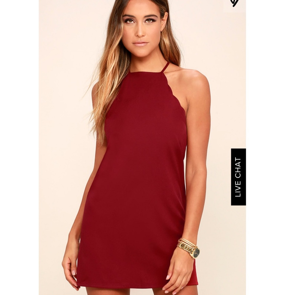 NEW: Lulu’s Endlessly Endearing Wine Red Dress
